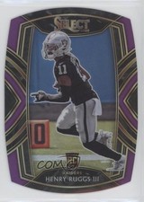 2020 Panini Select Club Level Purple Prizm Die-Cut Henry Ruggs III #258 11pj