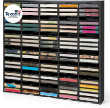 115-Slot Cassette Tape Storage Organizer Rack, Wall Mount Cassette Tape Holder,