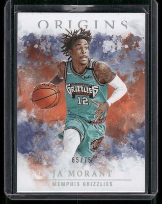 JA MORANT 2020-21 Panini Origins  Orange Parallel Base Card #D /75 Grizzlies
