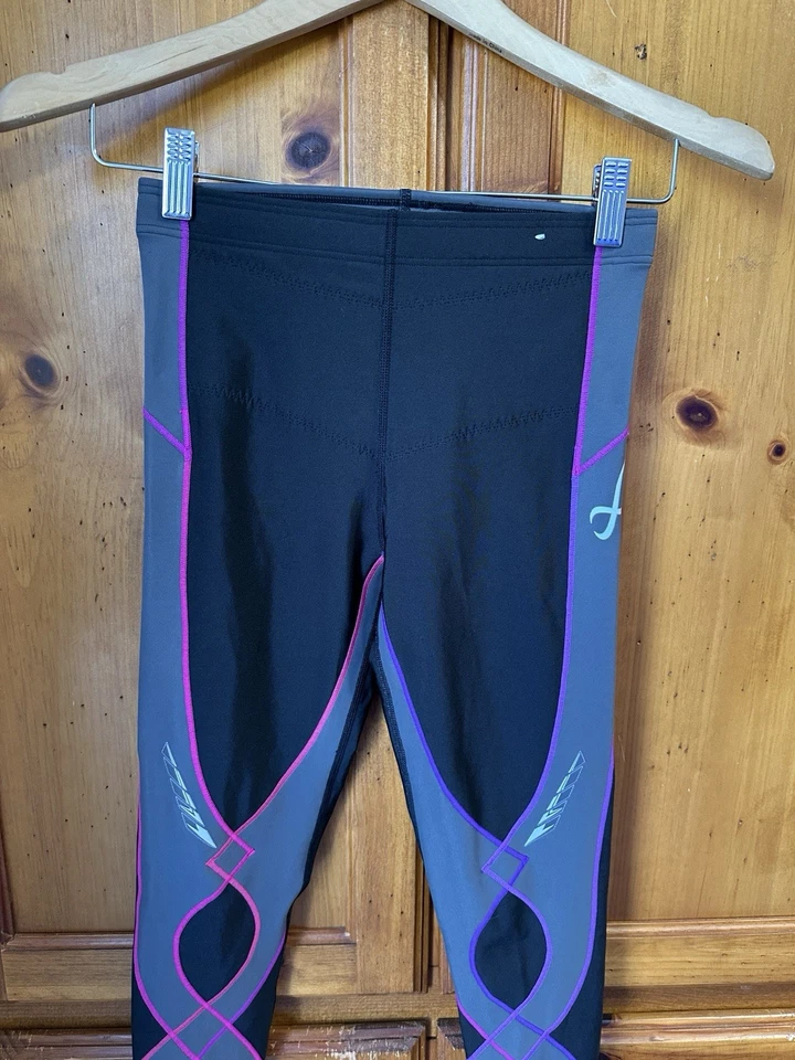 Pantalones de compresión CW-X CWX para mujer S 3/4 Stabilyx soporte articular 125879A Foto 2 de 4