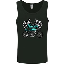 Cafe Racer Biker Motorcycle Motorbike Mens Vest Tank Top