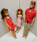 Vintage BARBIE Ken's Friend Allan Alan, 1966 Francie and 1963 Skipper Doll Lot