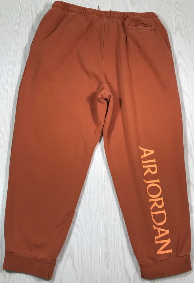 Jordan Jumpman Classic Fleece Joggers Sweatpants Mens 3XL Orange BV6008-246 - Image 2 of 4