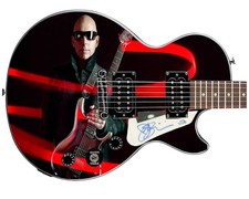 Joe Satriani Signed Gibson Epiphone Les Paul  Photo Graphics Guitar ACOA