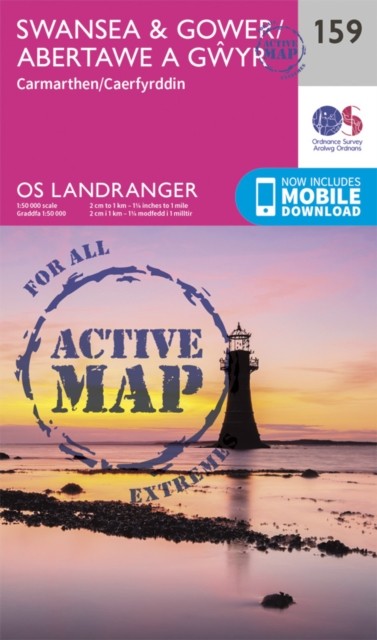 Swansea & Gower, Carmarthen by Ordnance Survey (Sheet map, folded)