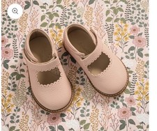 Elephantito Pink Mary Jane Toddler Girls Shoes 7M Leather Lambskin Dress Easter