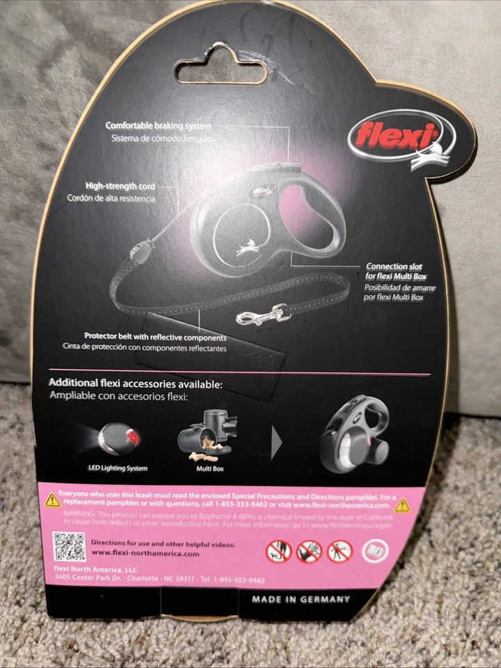 Flexi New Classic 16 ft Retractable Dog Leash Cord Size Medium 44 lbs 20 kg max - Image 2 of 4