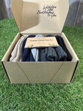 Toes Home Warm Wool Socks 5 Pairs Thick Comfy Durable Open Box New