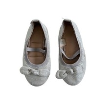 Girl's Beige Glitter Ballet Flat Size 9