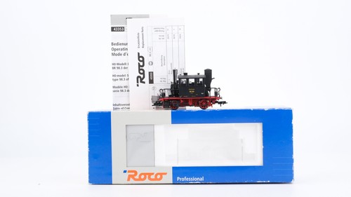 Roco H0 43353 locomotora de vapor caja de vidrio BR 98 306 DRG corriente continua | Zustand: Gebraucht