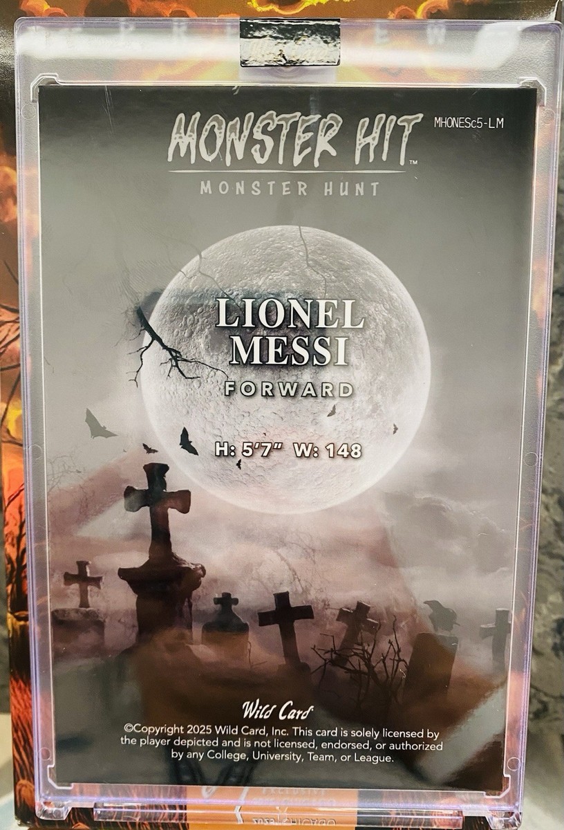 2025 NATIONAL CHICAGO EXCLUSIVE 1/1 WILD CARD MONSTER HITS LIONEL