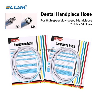 Dental Silicone Tubing Hose Air Turbine Motor Handpiece Connector 2/4Holes Lab