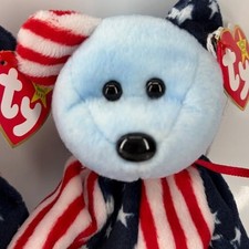y Beanie Baby Spangle Bears, DOB. June 1999 New, Original Tags, Retired
