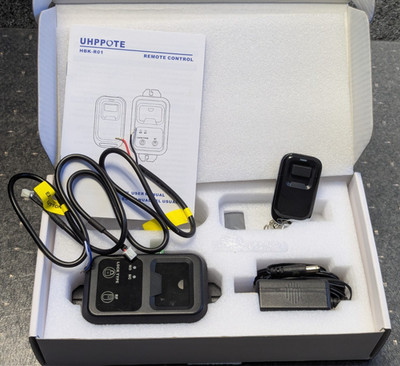 UHPPOTE 433mhz 12VDC Remote Control with DC Power Connector Access Control Lock.