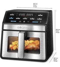 Image of Gourmia GOURMIA Digital Air Fryer, 7.5 Liter with Window and Light