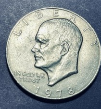 1978 Eisenhower Dollar, No Mint Mark, DDO and DDR in Lettering