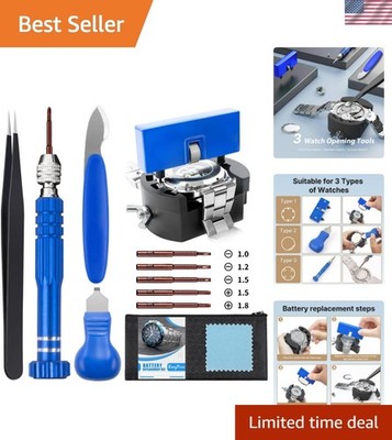Versatile Watch Back Remover Set with Adjustable Case Opener and Quality Tools