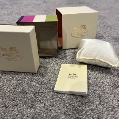 New Coach Watch Gift Box Including Watch Pillow and Manual Booklet (No Watch)