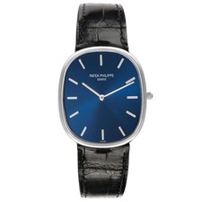 Patek Philippe Golden Ellipse Grande Taille Platinum Mens Watch 5738P 2