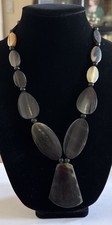 Handcrafted Genuine Buffalo Horn Bib Necklace
