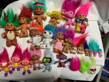 Vintage Lot of Trolls 25 Dolls By Russ And Chubby Trolls All Size