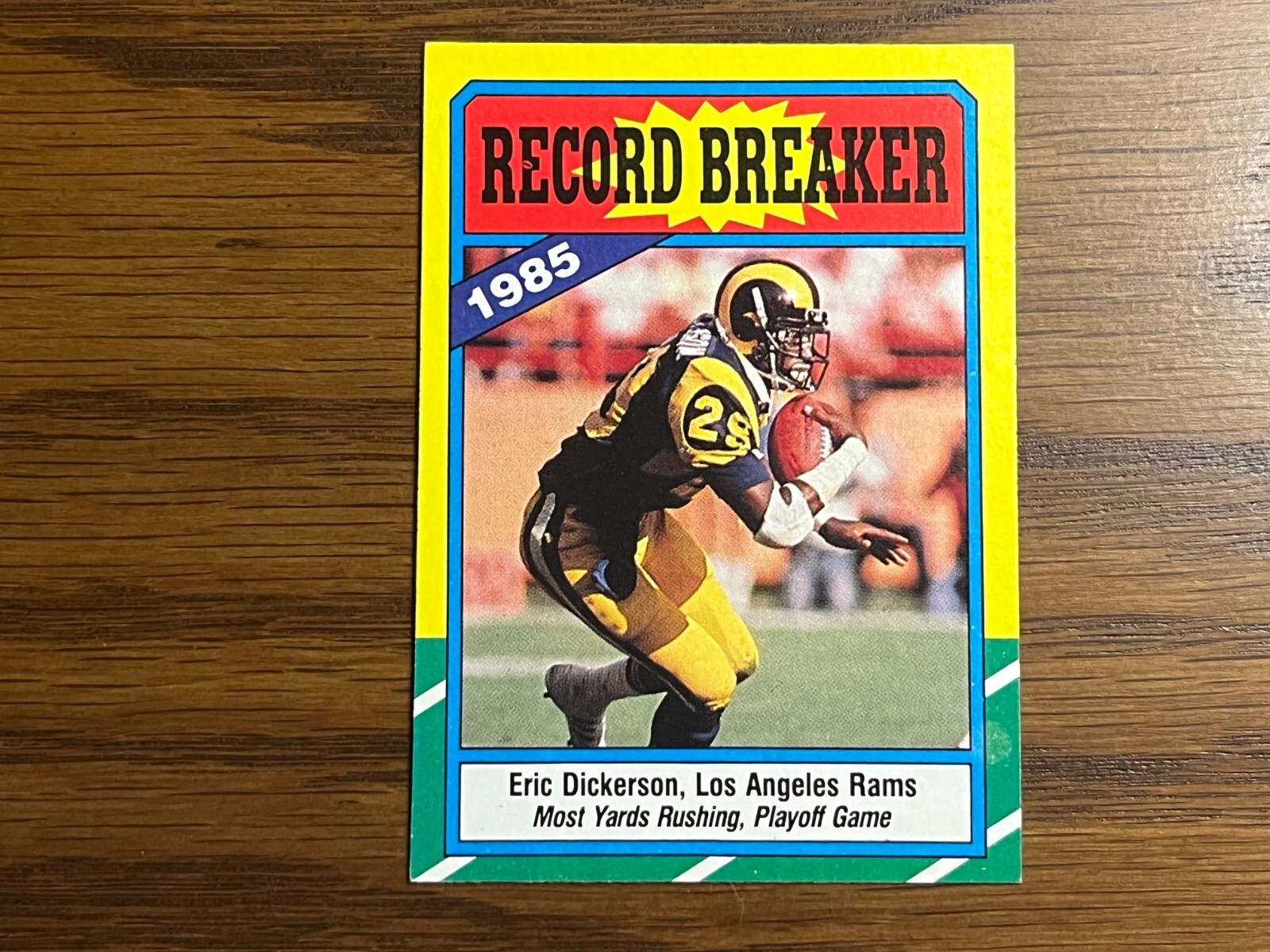 1986 Topps - Record Breaker Eric Dickerson #2