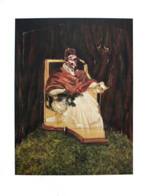 FRANCIS BACON Portrait of Pope Innocent XII 35.5'' x 25.5'' Poster 1995 Expression
