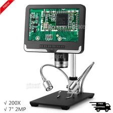 Andonstar 200X Digital Microscope 2MP Support Image Reversal 7" 8 LEDs AD206