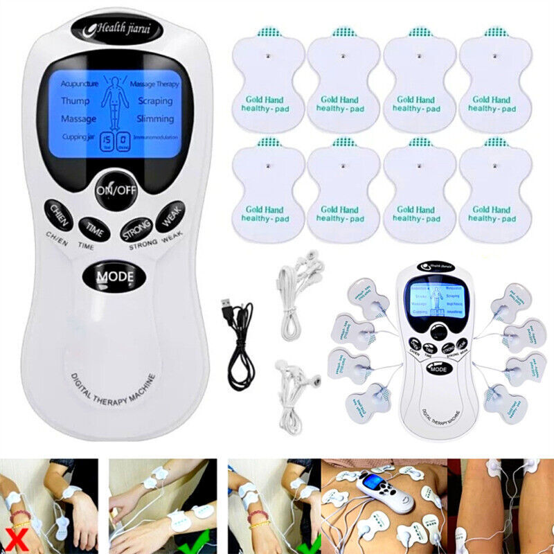 Electric Stimulation Pulse Muscle Massager Tens Unit Machine Therapy Pain Relief