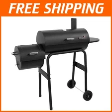 Heavy-Duty Charcoal Offset Smoker with Adjustable Dampers for Perfect Smoking