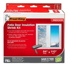 NEW Clear Plastic Patio Indoor Shrink Window Kit 84 In. X 110 In. Patio Doors