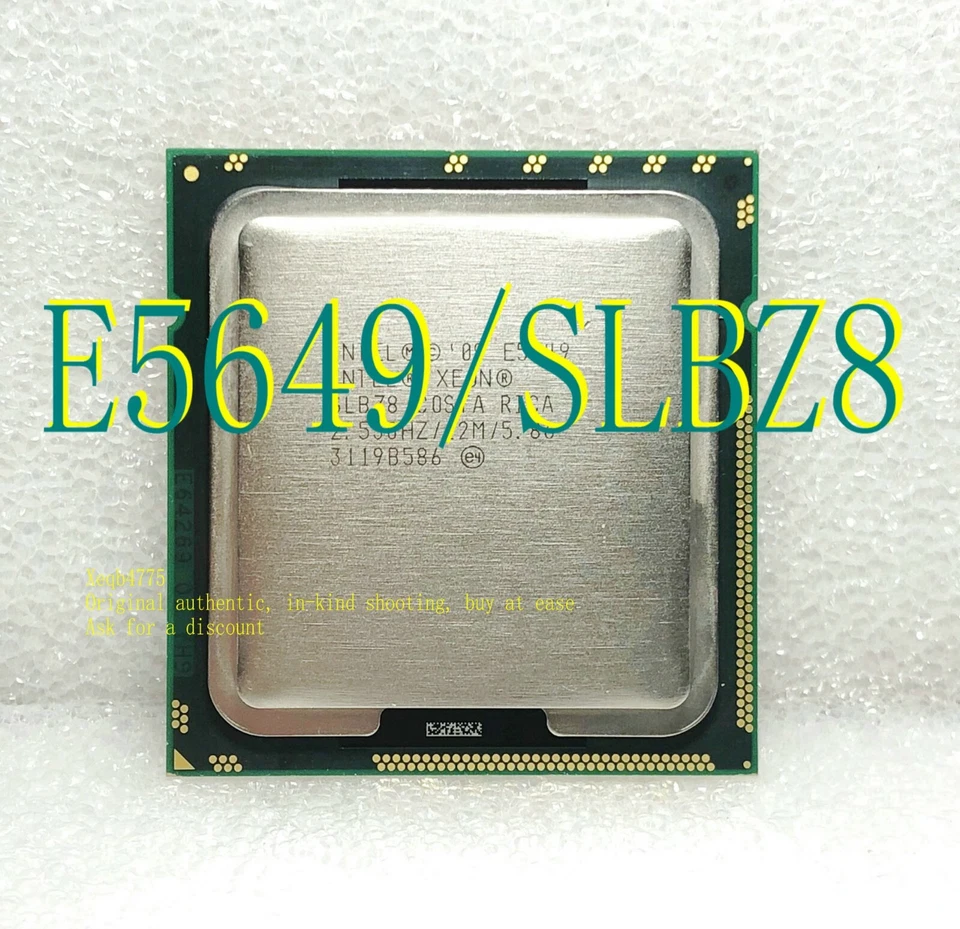 2X Intel Xeon E5649 / 2.53GHz /12MB / QPI 5.86GT/s (SLBZ8) 1366 Server Processor - Image 2 of 4