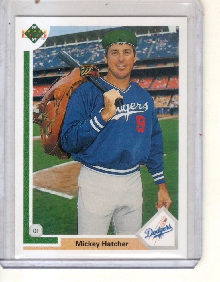 1991 Upper Deck - #666 Mickey Hatcher Los Angeles Dodgers baseball card