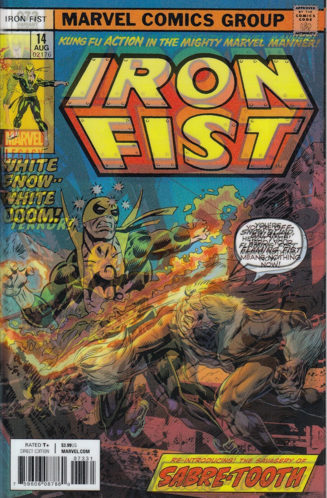 Iron Fist #73 Lenticular Cover New/Unread Marvel Legacy