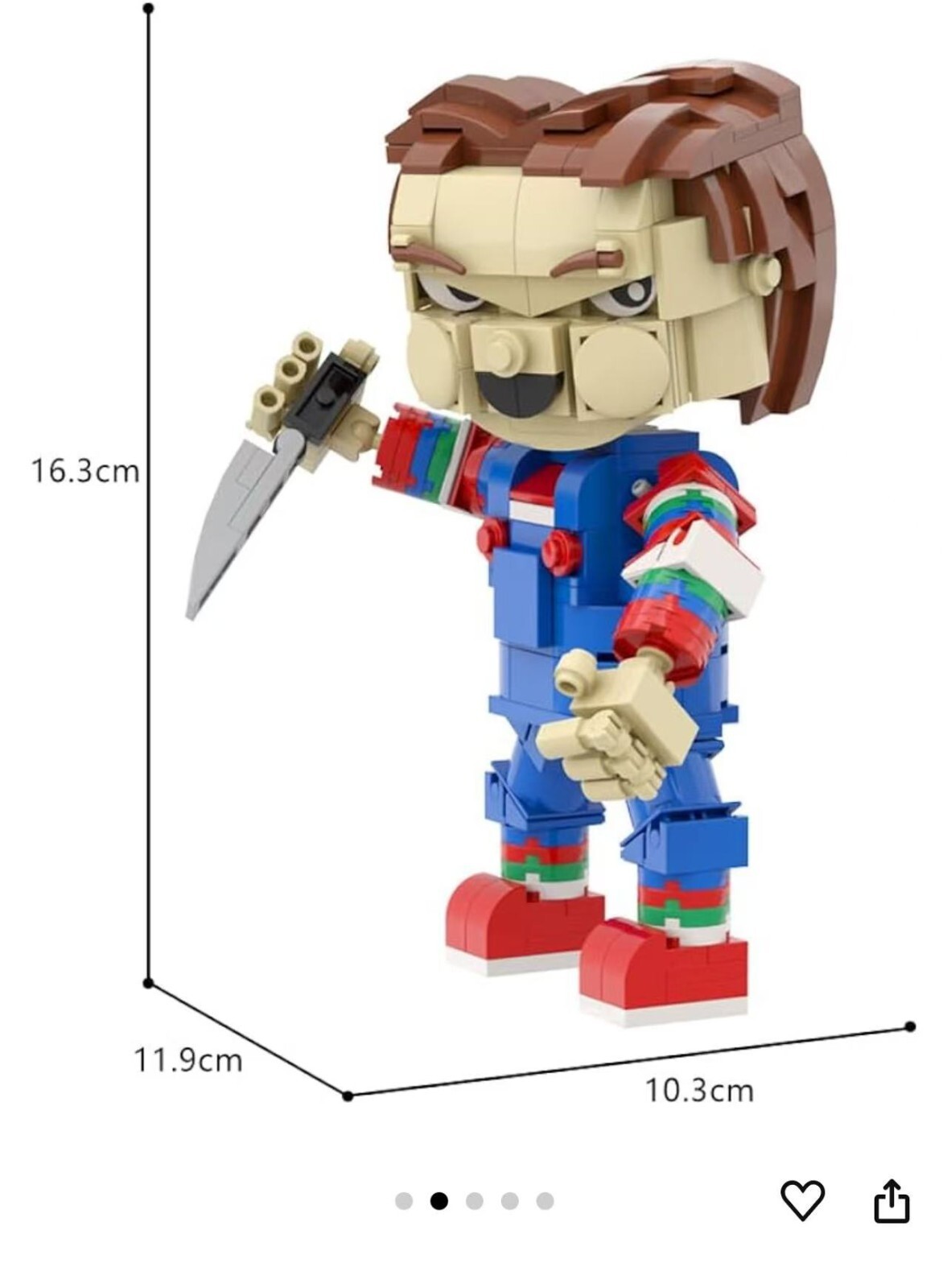 MOC Horror  Child's Play Chucky Building Block Toys 300pcs