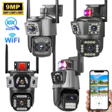 Camaras De Seguridad Wifi Exterior 4K HD Inalambrica Con Vision Nocturna y Video