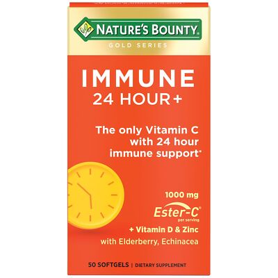 Immune 24 Hour Support with Ester C, Vitamin C, Rapid Release Softgels