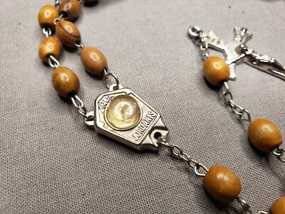 Vintage Rosary 4 Decade Jordan River Water Center Catholic Christian H70