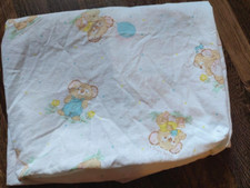 Vintage 1985 KIRBY KOALA Bear Baby Infant Fitted Crib Sheet Fabric Nursery