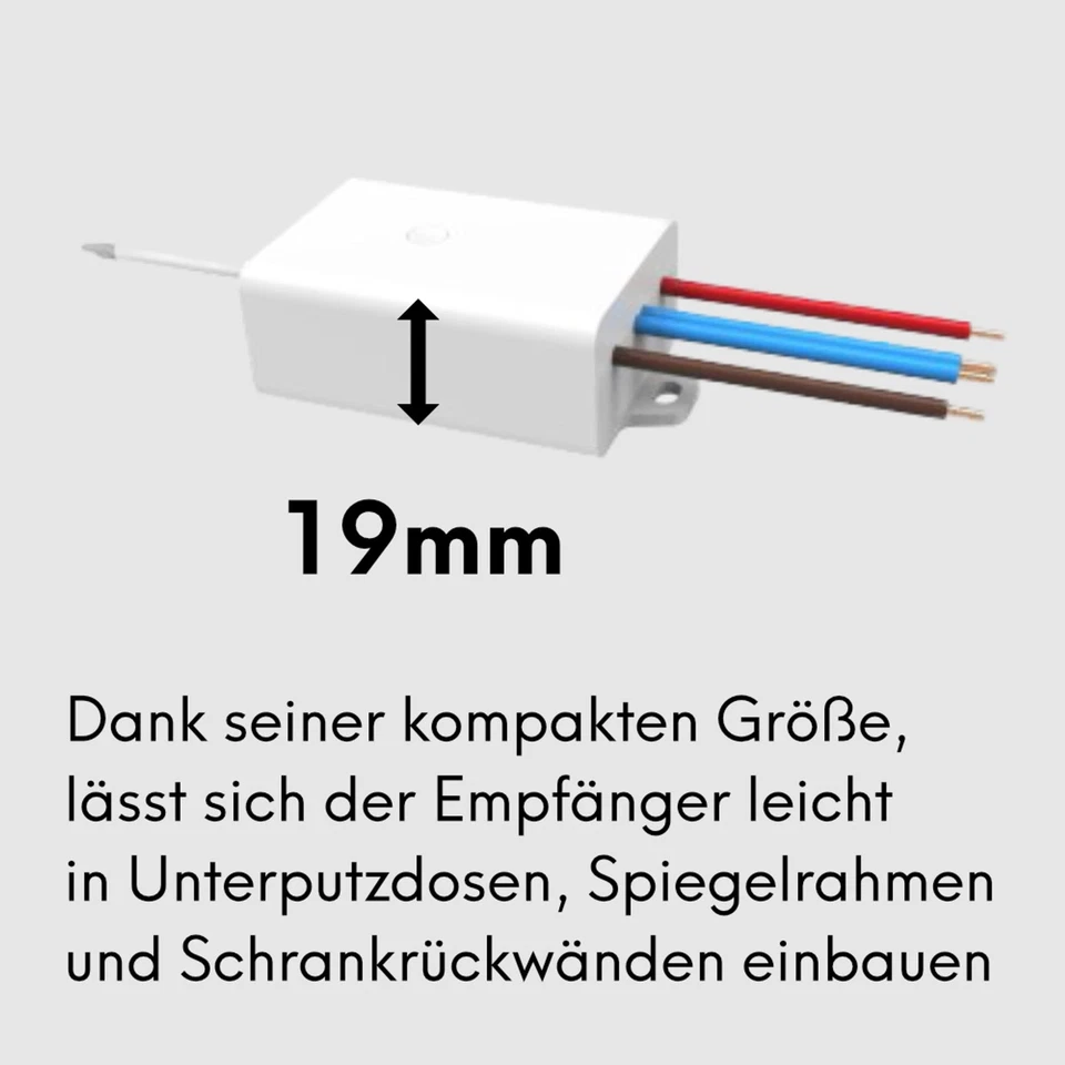 kalb | Drahtloses 230V Funkschalter Set Wandschalter Lichtschalter Batterielos - Bild 4 von 4