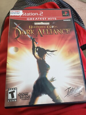 Baldurs Gate Dark Alliance (PlayStation 2, 2001) PS2 With Manual