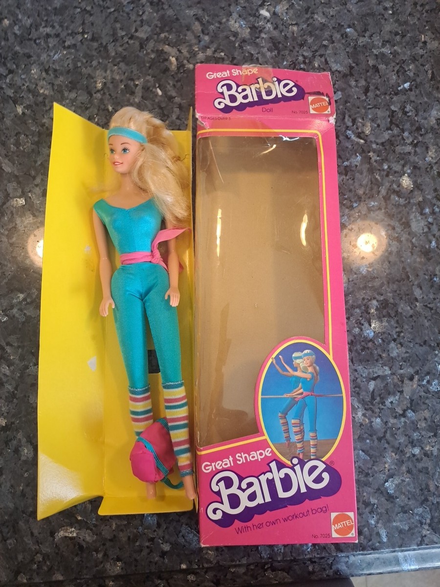 Great Shape Barbie - #7025 Vintage 1983 - with original box-Near