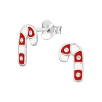 Zuckerstange Kinder Ohrringe 925 Silber MäDchen Ohrstecker Schmuck Geschenk