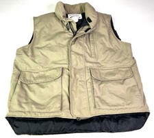 CABELA S Men s Medium Goose Down Puffer Vest Jacket Hunting Tan