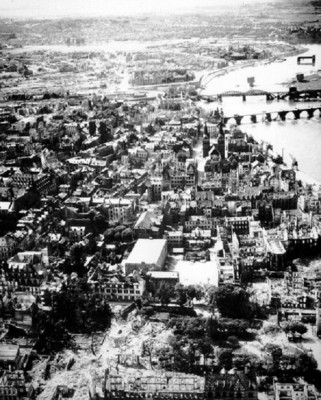 Koblenz, Germany City Ruins after Allied Bombing 8''x 10'' World War II Photo 639