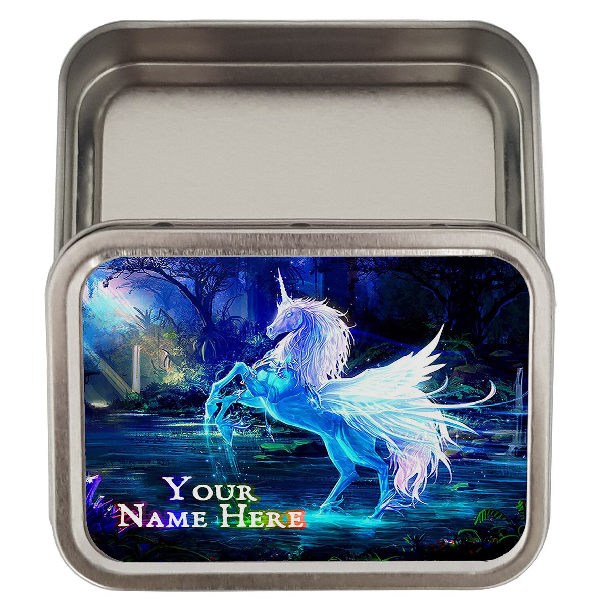 Personalised Tobacco Tin Unicorn 2oz Baccy Pill Storage Cigarette Birthday  Gift