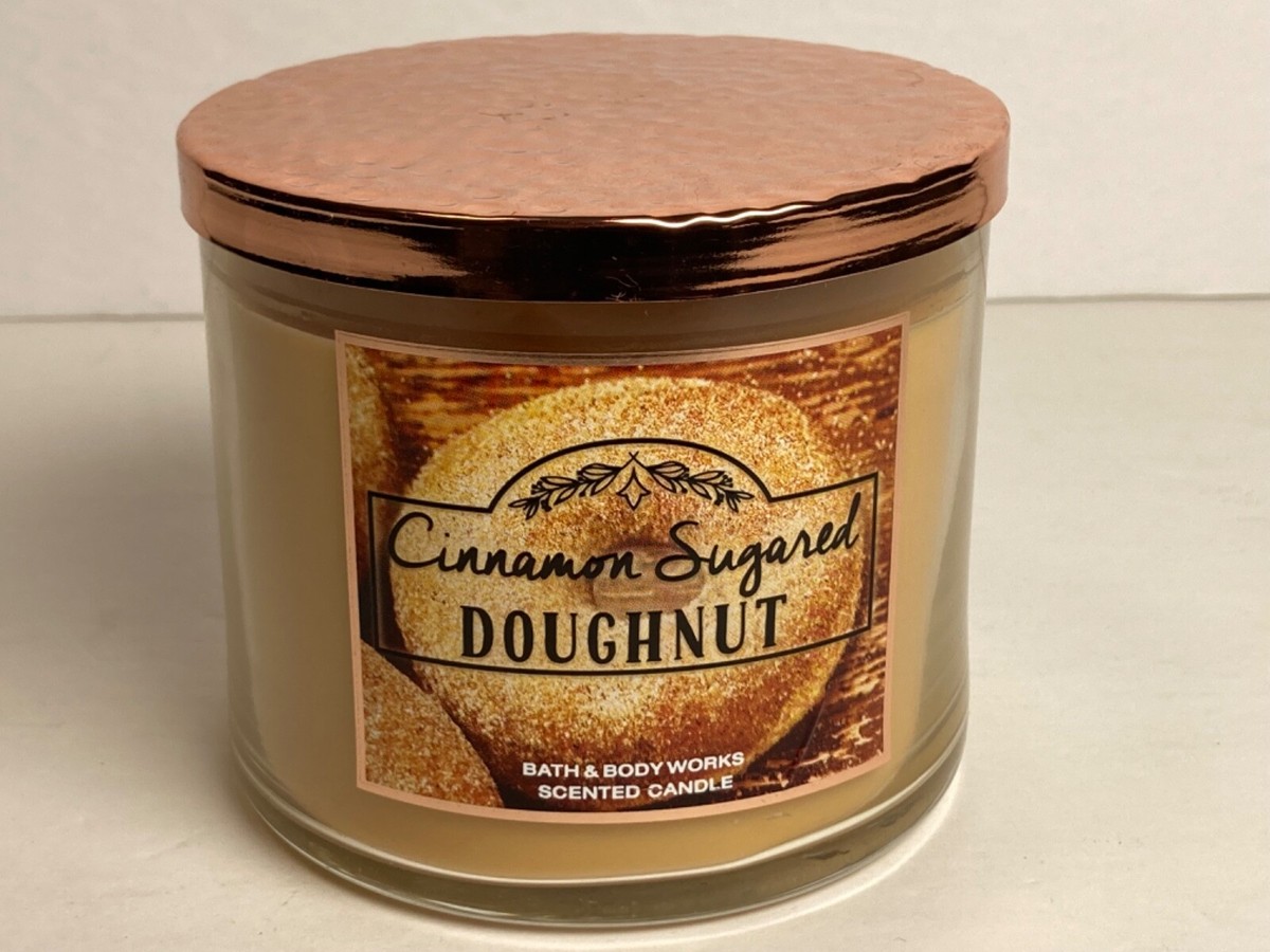 Retired Bath & Body Works Cinnamon Sugared Doughnut Medium Jar 3