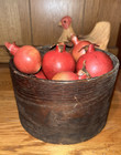 Farmhouse Primitive Bent Wood Dry Measurer Box Lapped Side original nails 7" USA — photo 5