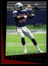 1993 Select #184 Vincent Brisby New England Patriots Rookie Football Card. rookie card picture