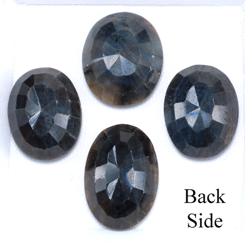 4 Stück Madagaskar Natürlicher Blauer Saphir 18 mm-20 mm Unbehandelt Ovalschliff Edelsteine Posten - Bild 11 von 13